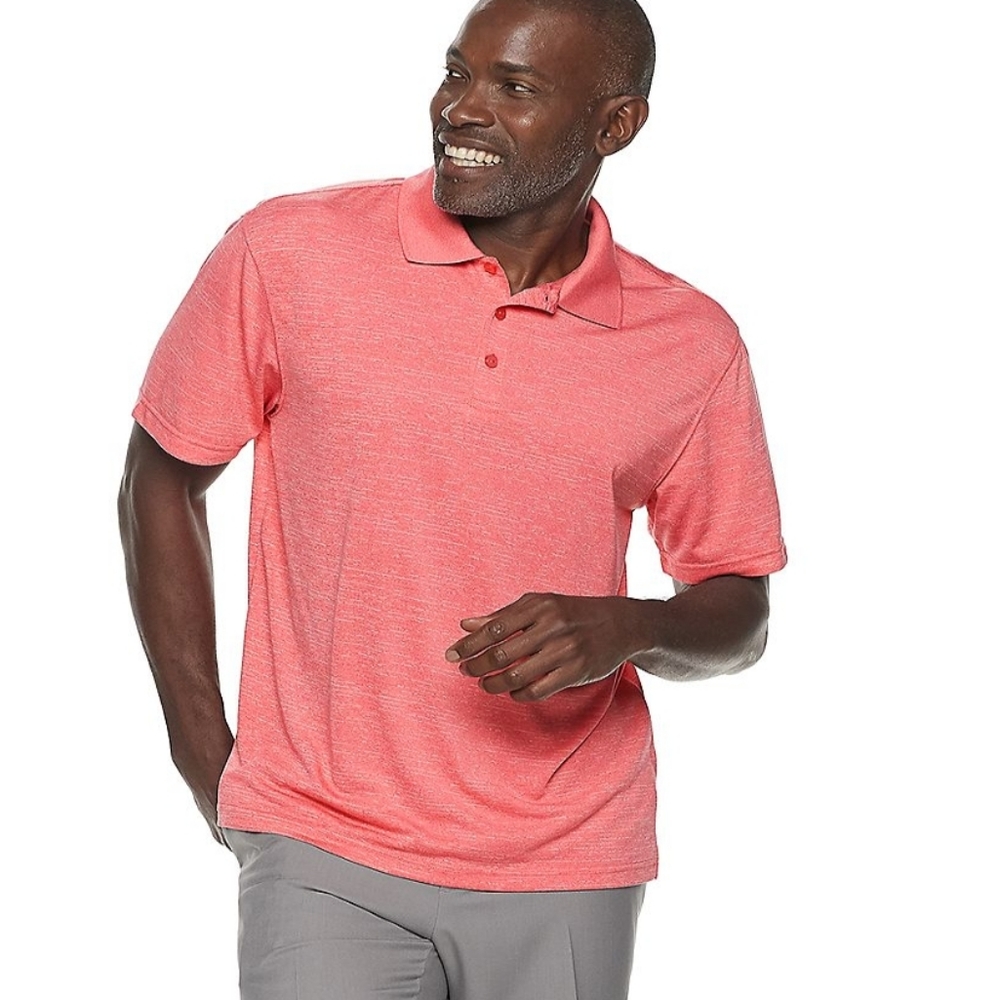 Haggar Coral Space Dye Polo